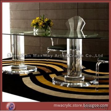 Modern crystal acrylic dining table and chair